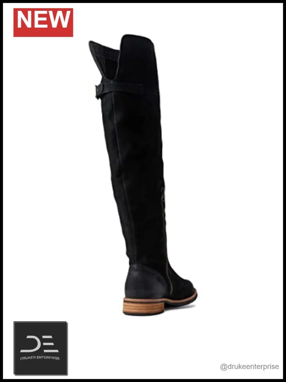Suede Leather Above-Knee Boots Over the Knee Block Heel